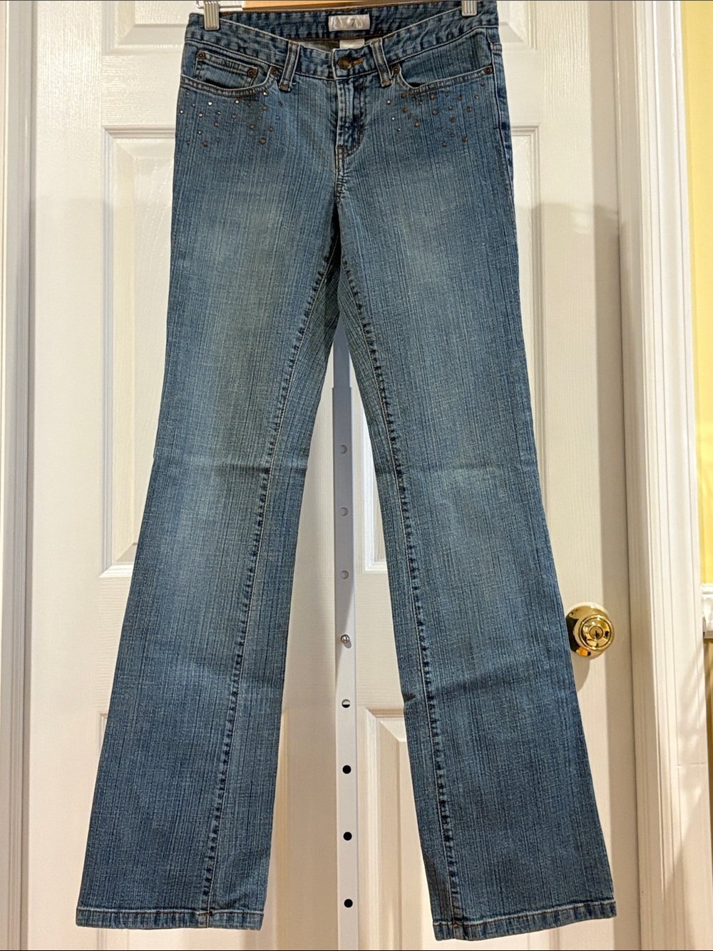Metro 7 embellished Bootcut stretch jeans size 2